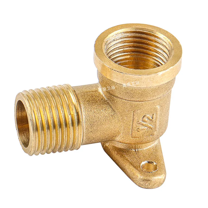 1PC Internal 4-way elbow copper connector Relocation and conversion of water pipe fittings with internal and external threads