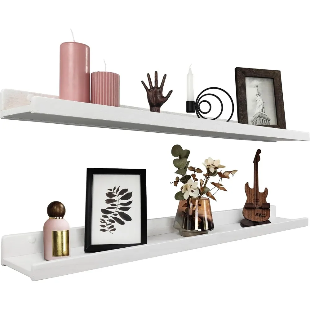 Floating Shelves for Wall 36 inch, Waterproof, Wall Storage Shelves with Lip, Display Picture Ledge Shelf