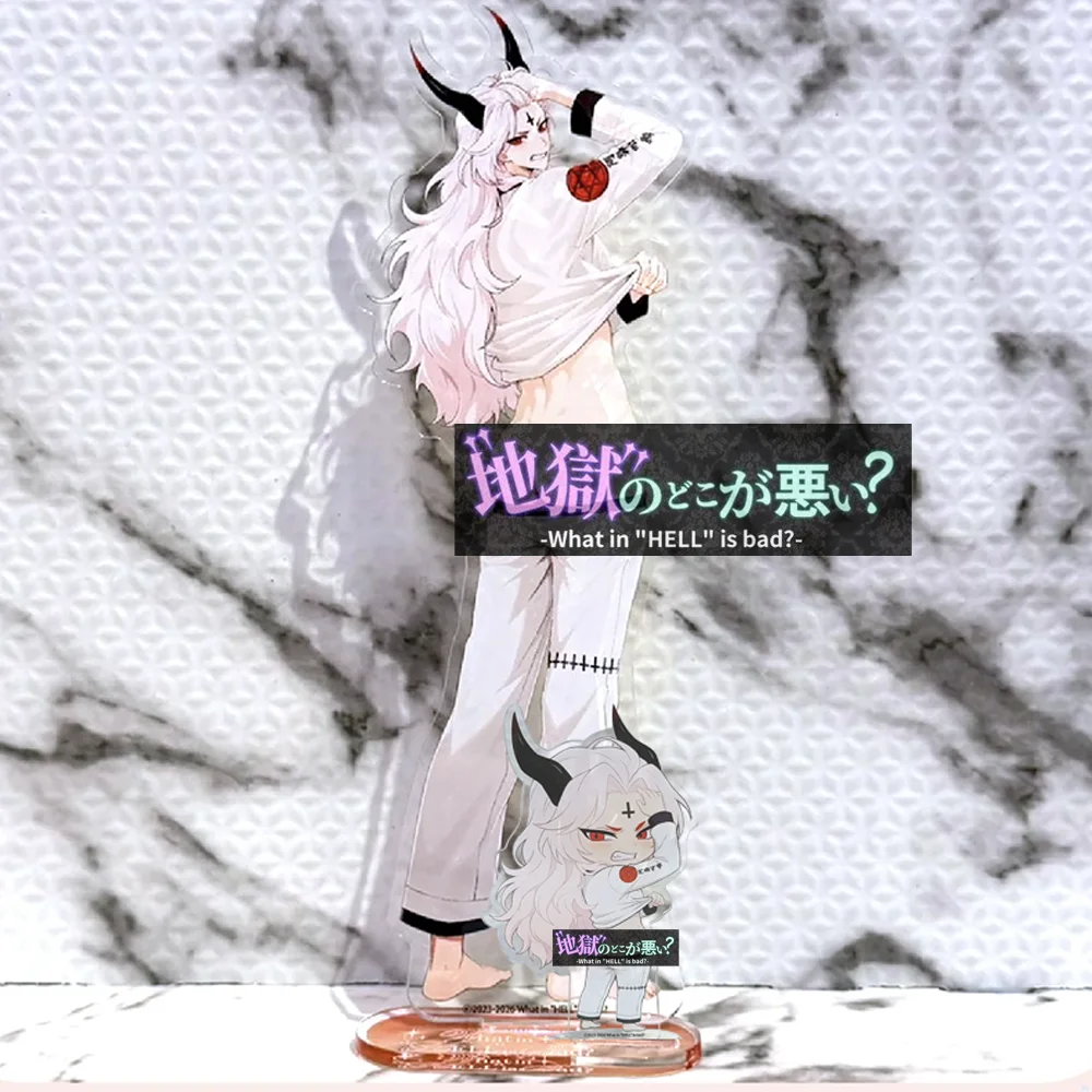 GAME What In Hell Is Bad Satan Leviathan Lucifer 15CM Acrylic Stand Keychain  Anime Stand Desk Display Collectible Fans Gift