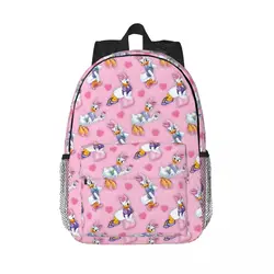 Dinesy Daisy Duck New Fashionable Pattern School Bag Print Lightweight Backpack 15inch