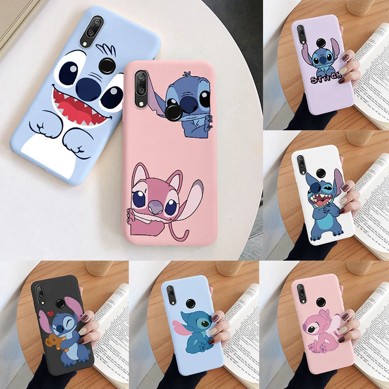 For Huawei Y7 2019 Y 7 Prime 2019 Case Stitch Cartoon Funny Back Cover Soft Silicone Camera Protective Cover Fundas For Y7Prime