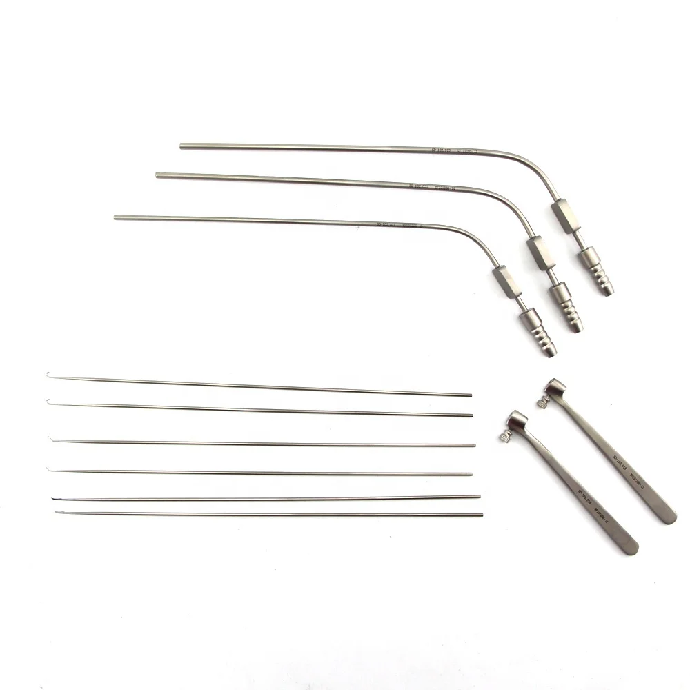 Juego de instrumentos de laringoscopio de soporte de laringoscopio autorretención ENT de 0/12/30 grados