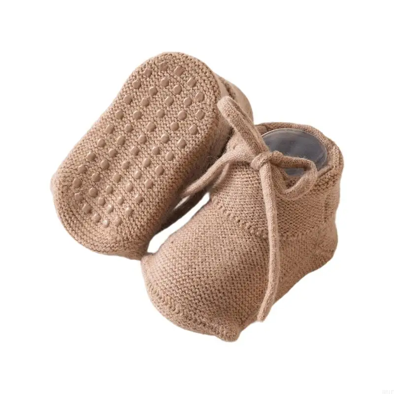 581f 1 Paar Anti -Slip -Säuglingssocken Polyester Mix für kriechende Babybodensocken