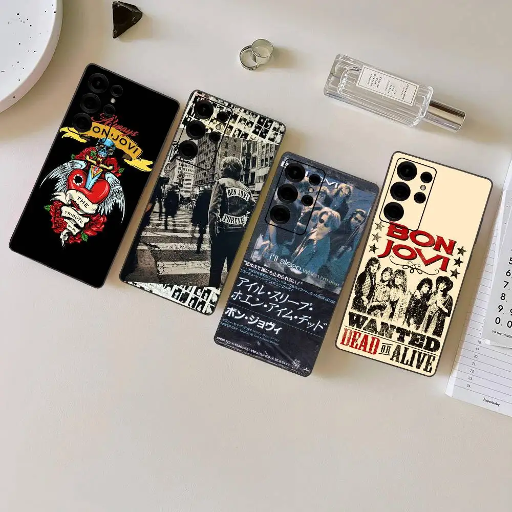 

Classic Rock Band B-Bon J-Jovi Phone Case For Samsung S 24 Fe 25 Ultra Plus 20 Lite 21 30 22 23 24 22 Ultra 5G Fundas