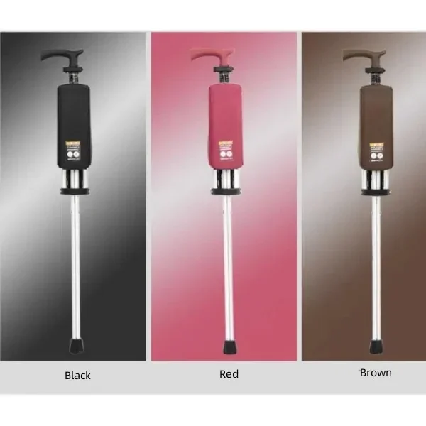 High Quality Aluminum Alloy Foldable Walking Cane Stick with Seat Adjustable Elderly Crutch Chair with Stool