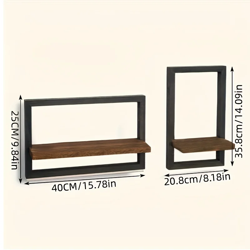4 قطع أرفف عائمة للجدار، بطول 15.78/8.18 بوصة، أرفف حائط، جدار، منزل، فصول الدراسية، مكتب، ديكور غرفة جمالي، #5