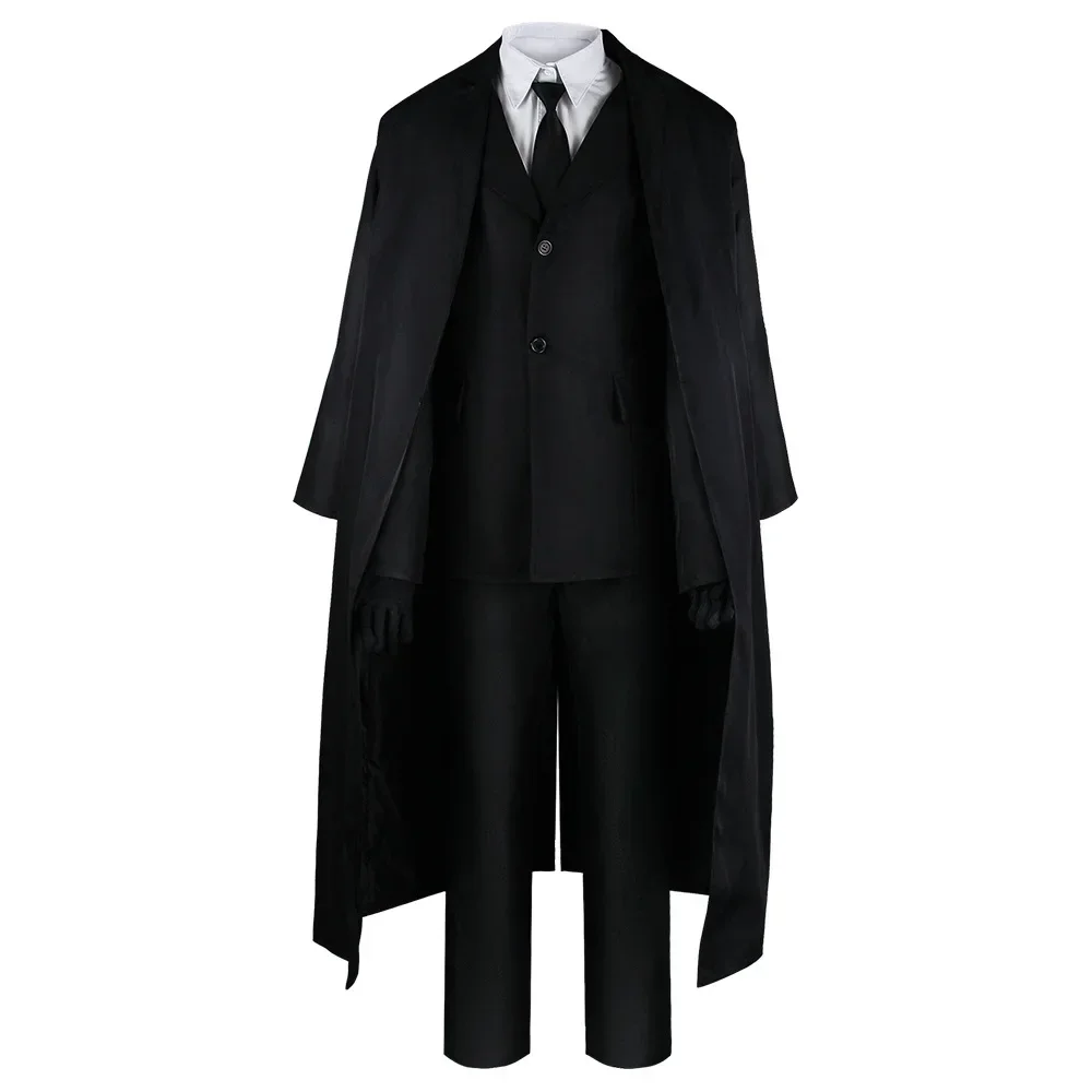 

Anime Bungo Stray Dogs Osamu Dazai Cosplay Port Mafia Full Set Black Trench Coat Shirt Tie Christmas Party Anime Clothes
