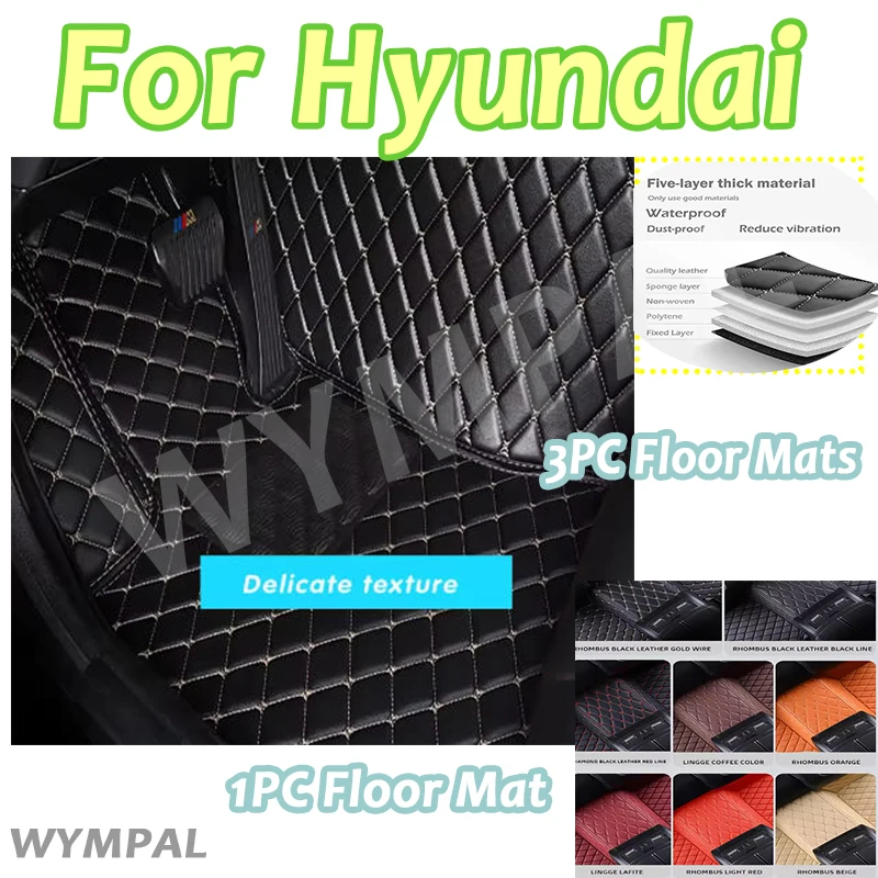 

Luxury Car Floor Mats For Hyundai Tucson Creta I30 Tucson Tucson L Solaris ix35 Sonata Elantra Veloster Santa Fe accessories