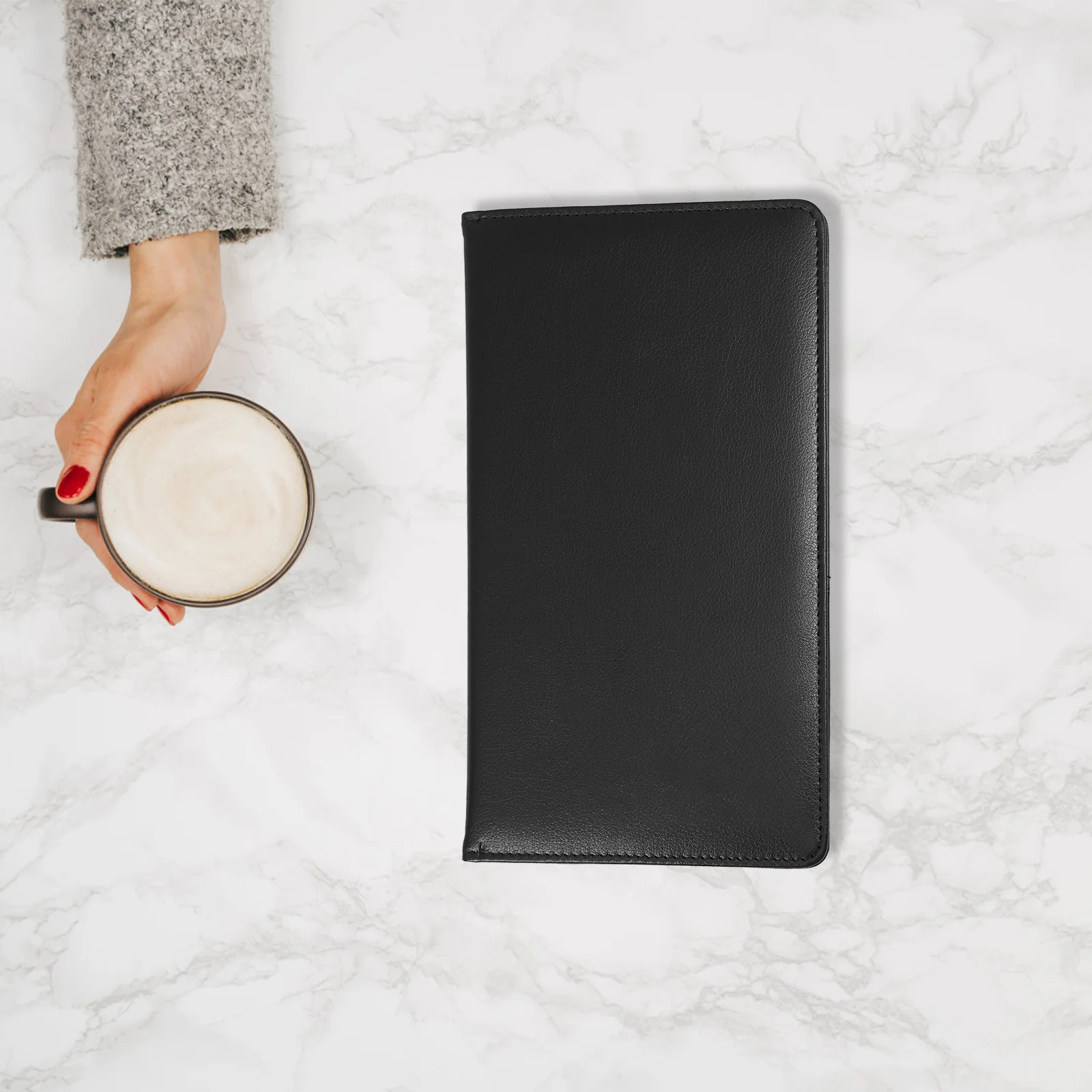 Ensemble de dossiers de menu en PU élégants, organisateur pour Restaurants, Bars, cafés, listes de vin, factures, livre de menu de boissons Portable polyvalent