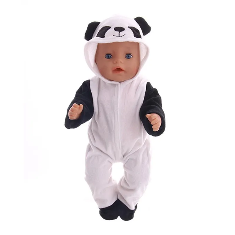 Vestiti per bambole scarpe unicorno Panda Elsa Dress per 18 pollici American of Girl\' & 43CM Baby New Born Doll per & 38cm Nenuco Ropa Y Toy