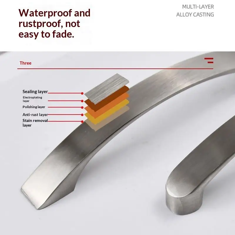Cabinet Handles Knobs Aluminum Alloy: Door Kitchen Knobs Pulls Drawer Furniture Handle Hardware
