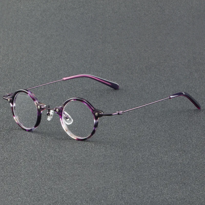 

Republic of China small round frame retro glasses frame men and women literary round face small frame optical prescription glass