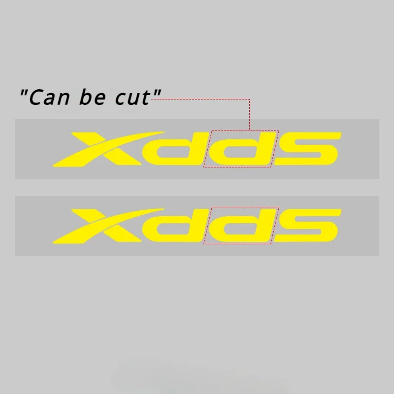 1SET "XDS" Car Stickers, Eye - Catching Logo Design, Fashionable Auto Decor Accessories