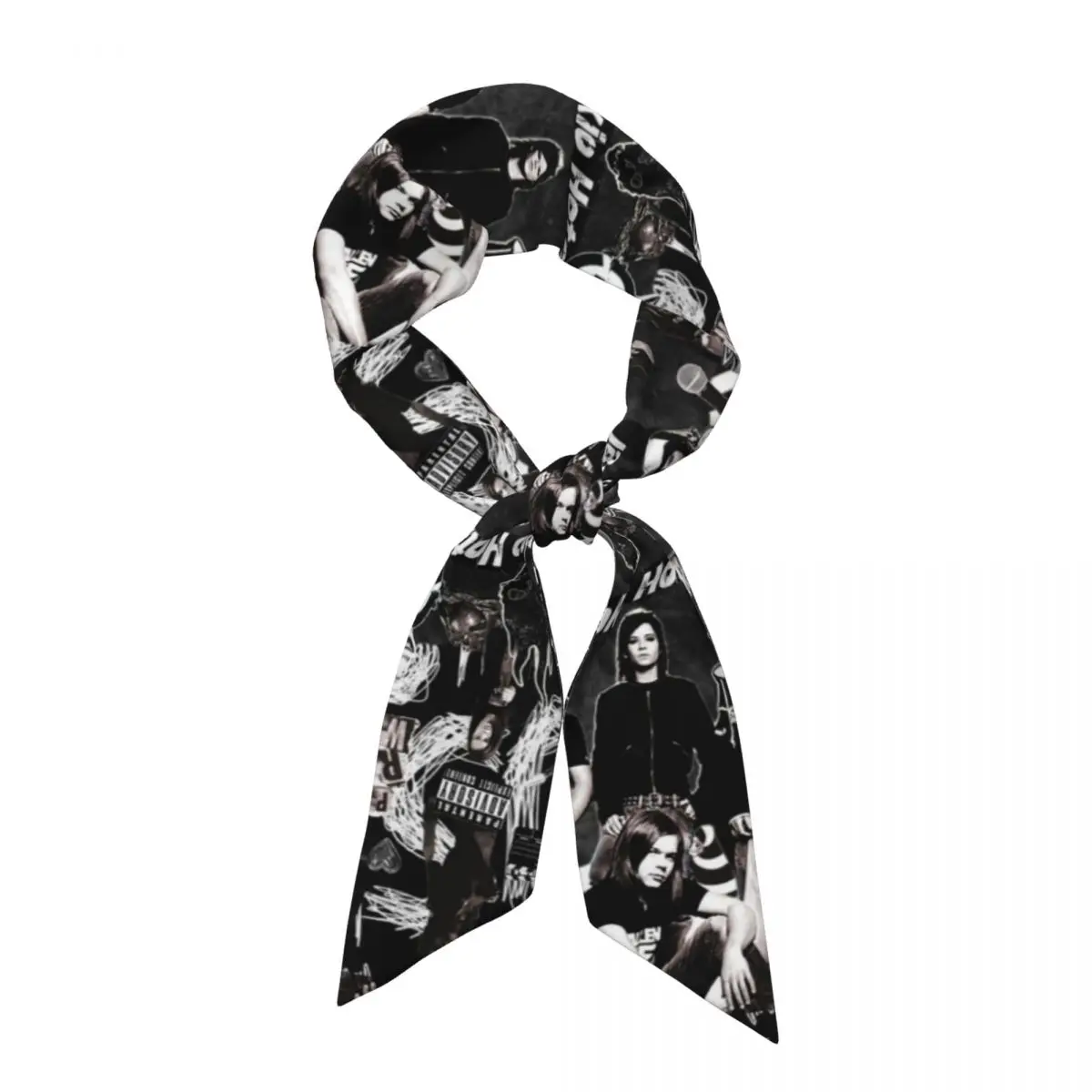 Tokio Hotel Emblem (11) Women Long Narrow Scarf Silky Skinny Scarf Multi-use Neck Head Wrap for Office Daily Party