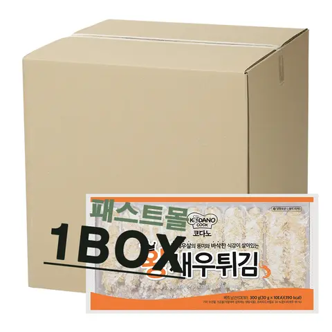 조흥 코다노 왕새우튀김(30g X 10미) 300g 10개