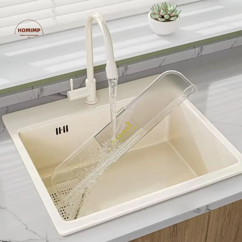 

Stretchable Sink Water Splash Guard Self-adhesive Heighten Sink Splash-proof Water Board Oil-Proof Waterproof