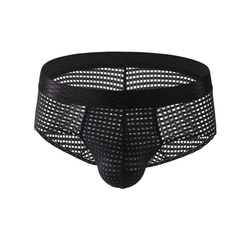 Sexy Men Underwear Men Mesh Breathable Briefs Shorts U Pouch Quick Dry Ropa Interior Hombre Slip Mens Exotic Lingerie Cuecas