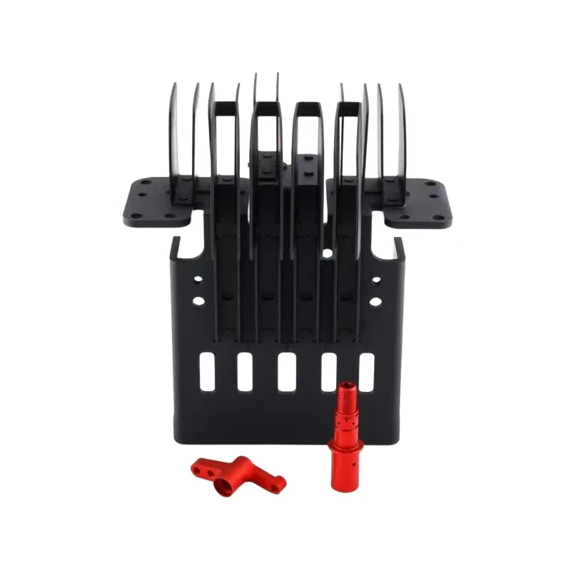Aluminum alloy multicolor anodized multi-fin heat dissipation bracket set for model modification
