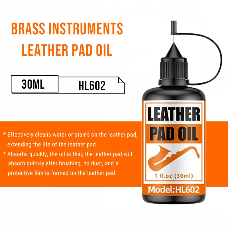30ml Saxophone Leather Pad Oil Improve the Sticking of Saxophone Leather Pads Saxo Clarinets Pads Care and Cleaning Oil