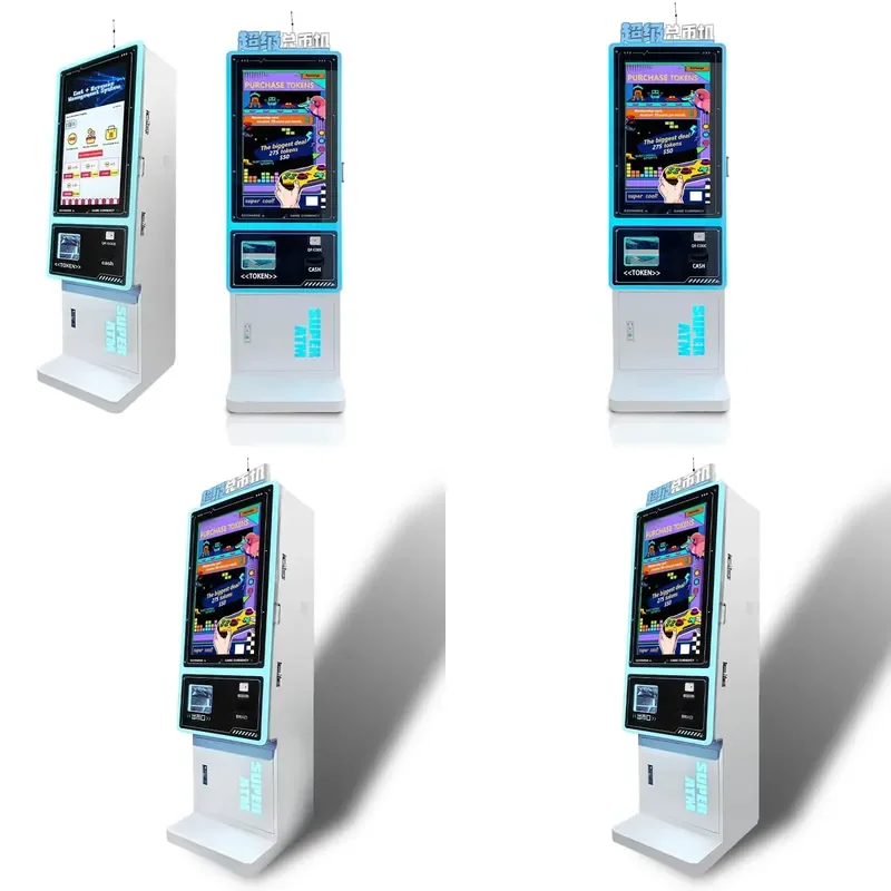 for Multi Payment Card Vending Machine Cash Credit Card Kiosk FEC QR Code Payment Unattended Ticket Vending System