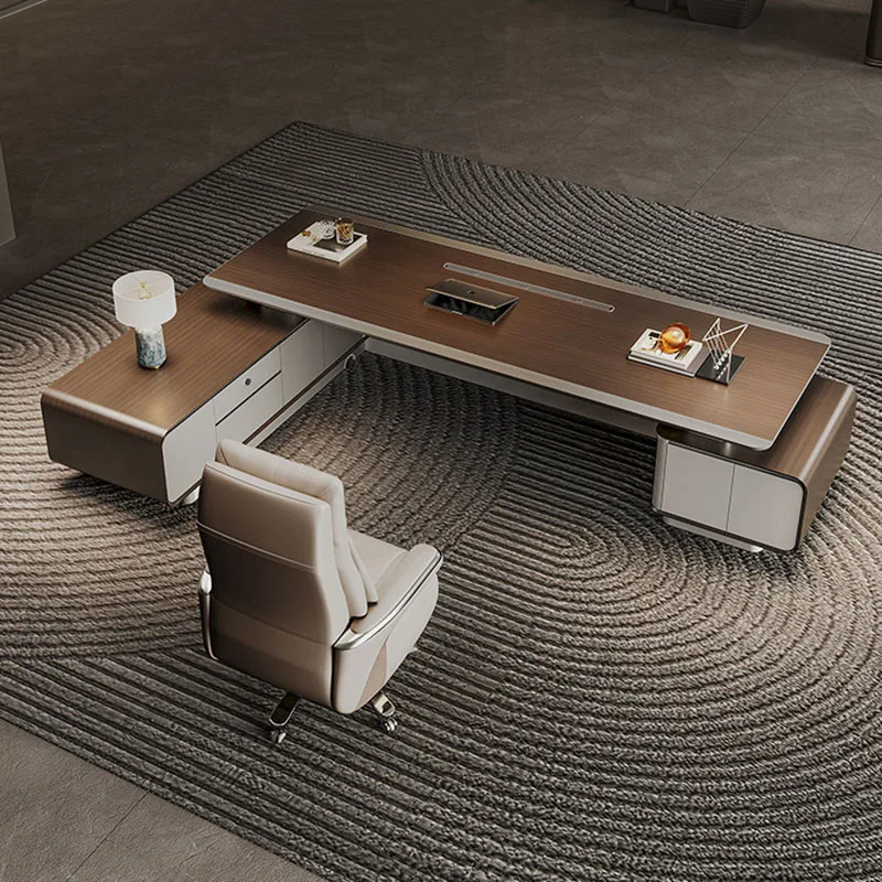 Modern Aesthetic Office Desk European Unique Xenomorph Irregular Multifunction Office Desk Large Size Meuble Bureau Furniture