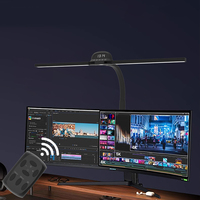 TB-125SXTR-G-04X Smart LED Desk Lamp 12W 5 Adjustable Color Temperatures Dimmable Brightness Motion Sensor Remote Touch Control