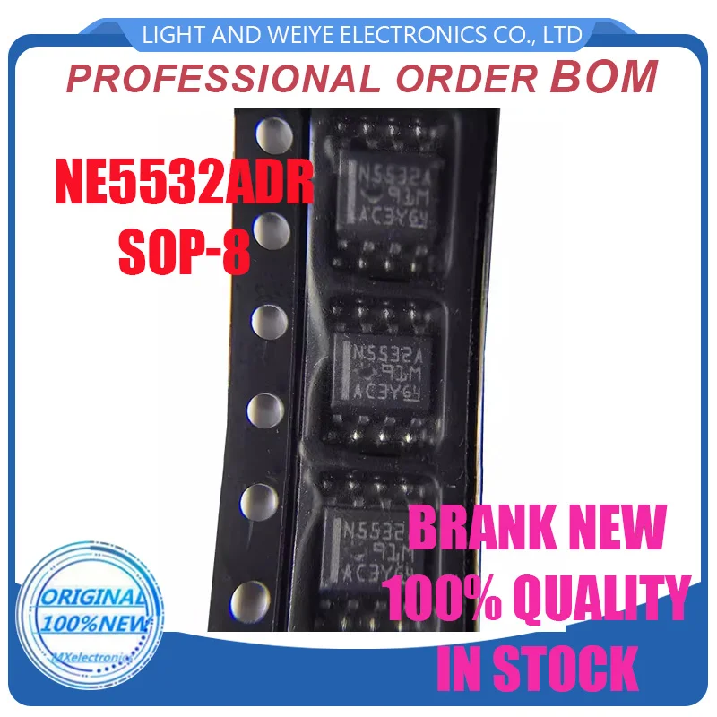 10pcs/lot NE5532ADR NE5532AD NE5532A NE5532 SOP8 Chipset 100% New Original