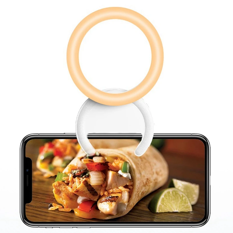 Сотовый телефон Красота Удобный портативный многоугольный заполняющий светильник для селфи Многофункциональный заполняющий светильник в реальном времени Прочный розовый