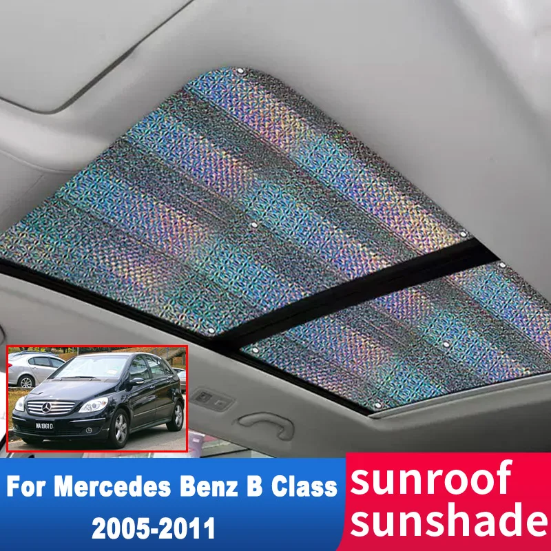 for Mercedes Benz B Class W245 2011-2005 2006 2007 Sunroof Sunshade Roof Sunscreen Heat Insulation Car Windscreen Accessories 2x