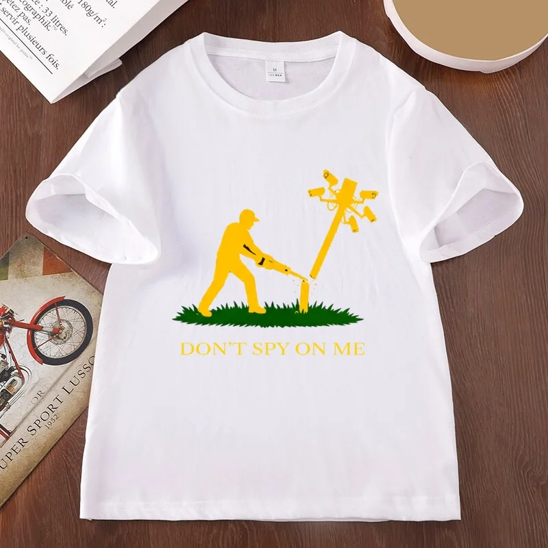 Flock Camera t-Shirt Dont Spy on Me Tee casaul cotton short sleeve round neck printed tshirts men women harajuku loose t shirt
