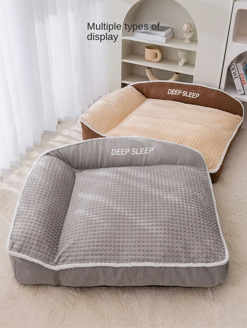 Neue Katze Bett Hund Haustier Bett Zwinger Nicht-Slip Winter Warme Kleine Hund Zwinger Schlafen Entfernt Gewaschen Weiche Welpen Kissen katze Liefert – Detail 11