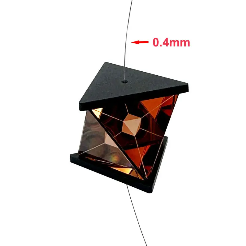 Prisma Mini 360 Derajat Berlaku untuk Pemasangan Tali Kawat Baja 0.4Mm untuk Pengukuran Total Station Leica Nikon Sok
