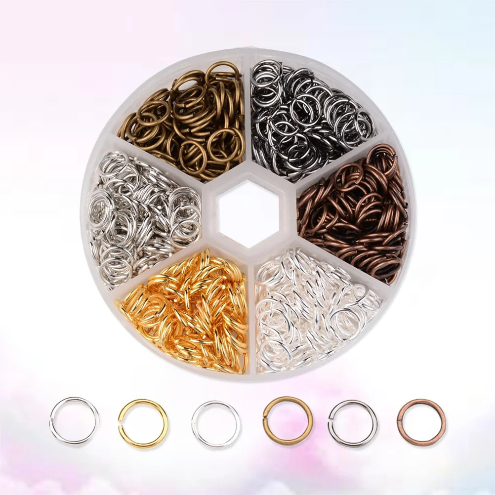 

1 Box Copper Ring Hair Accessories Diameter 10mm Durable Metal Hair Braid Rings for Women Party Graduation Birthday