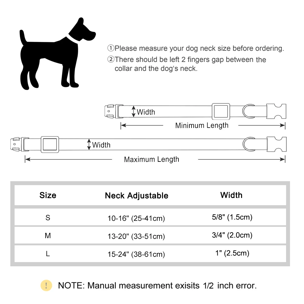 Collar de nailon para perro, accesorio reflectante y suave, personalizado, duradero, ajustable, para cachorros pequeños, medianos y grandes