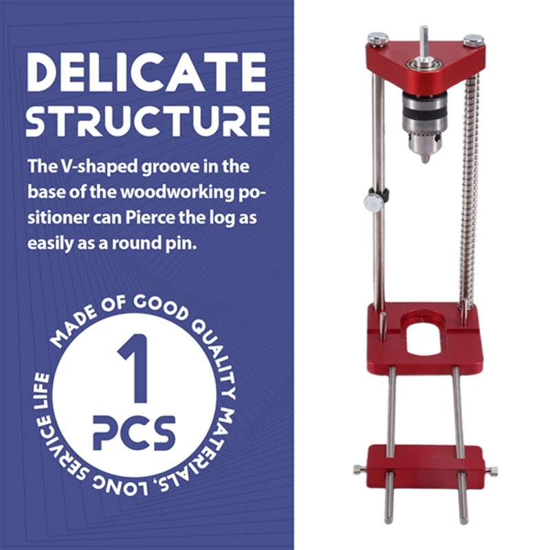 Auto Line Drill Guide Portable Woodworking Drill Bit Locator Precise Hole Punch Positioner Auto-Line Drill Template