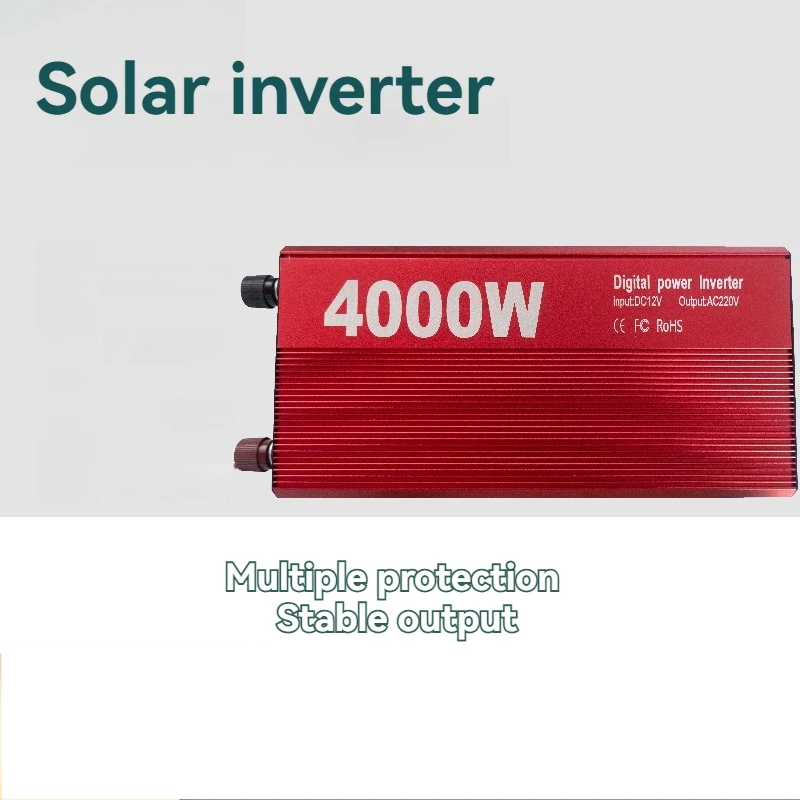 Home Solar Inverter Power Inverter Car Mounted Solar Power Generation System Inverter Supports Multiple Plugs