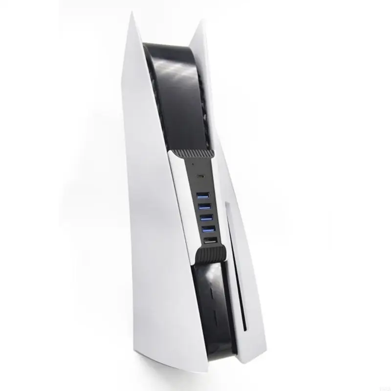 T5EA 6 PORT USB SPLITTER HUB لوحدة التحكم عالية السرعة ، HUB HUB HUB شحن محول الموسع 5 USB A+1 TYPE-C PORT