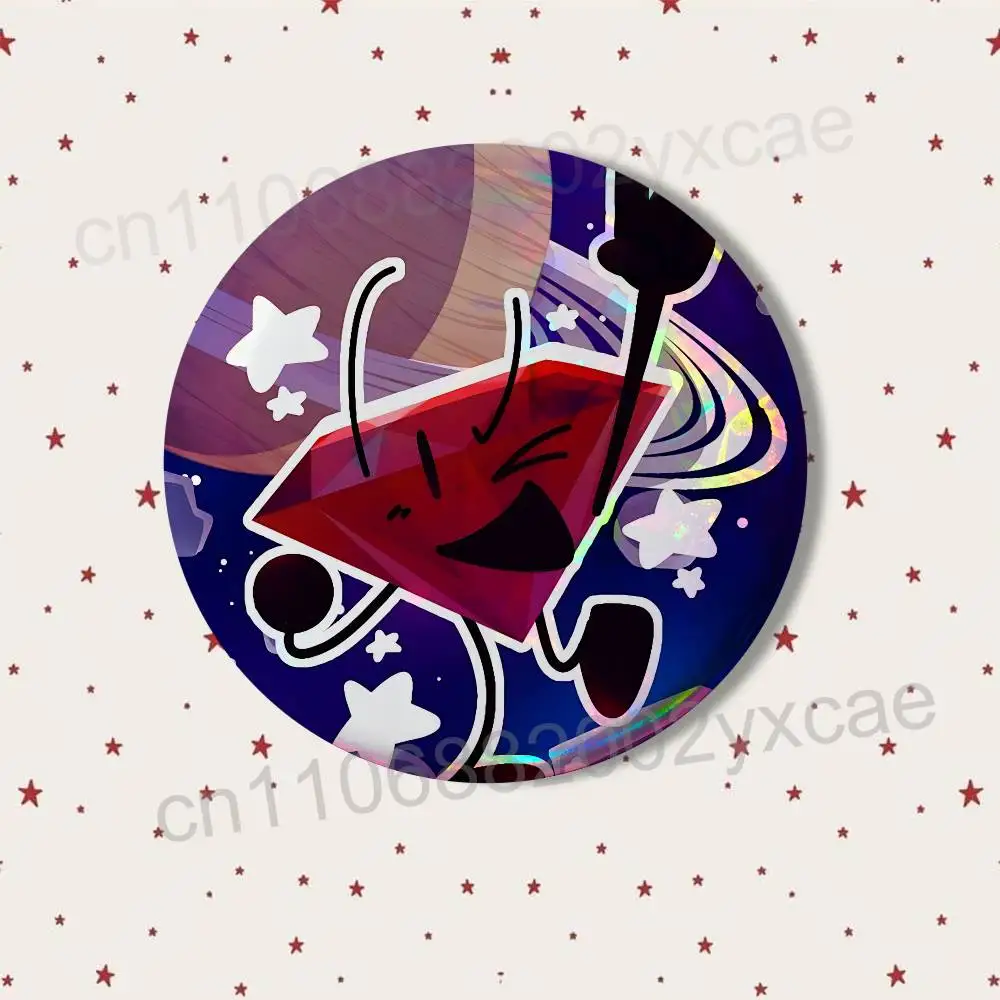 Fan Inanimate Insanity II Laser reflective round badges pins bag clothing decorations collectibles