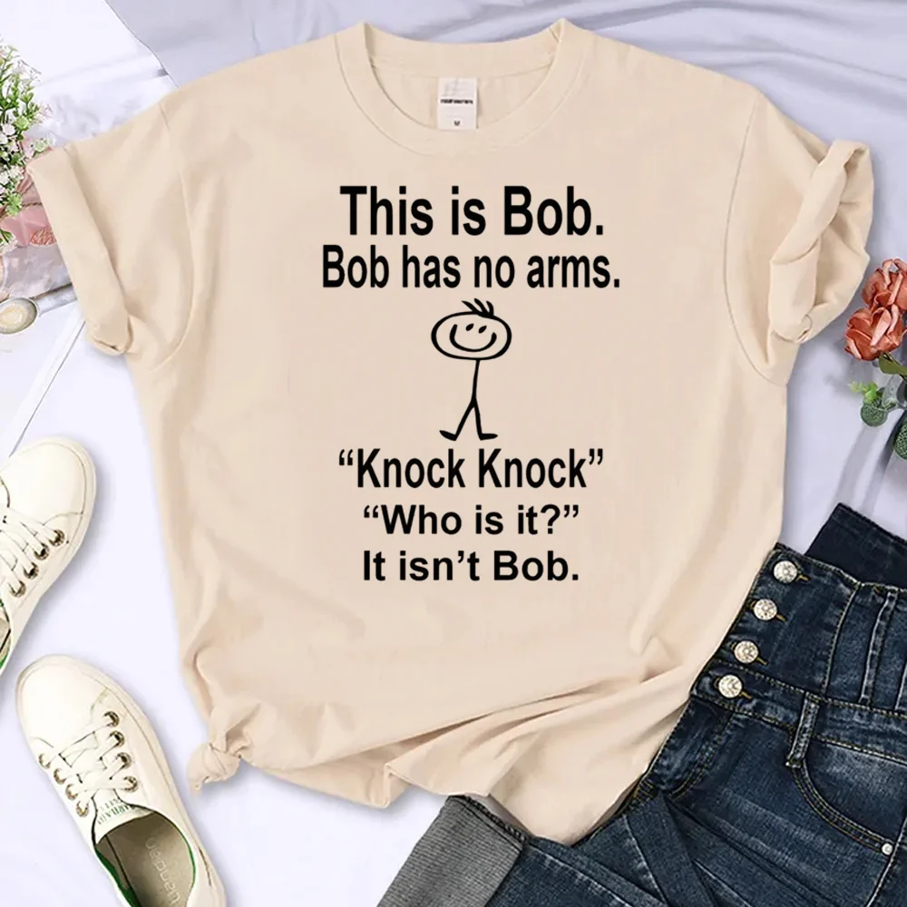 This Is Bob Bo Has No Arms tshirt women graphic Punk Colorful Grunge t-shirt women kawaii Gothic Retro Psychedelic 2000s
