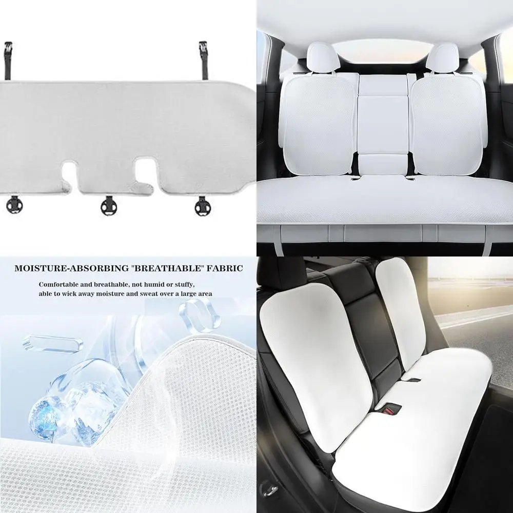 

Rear Car Seat Cover for Tesla Model 3 Highland 2025 2017-2024 Four Seasons Universal Protector Pad Mat Interior Decoration Acces