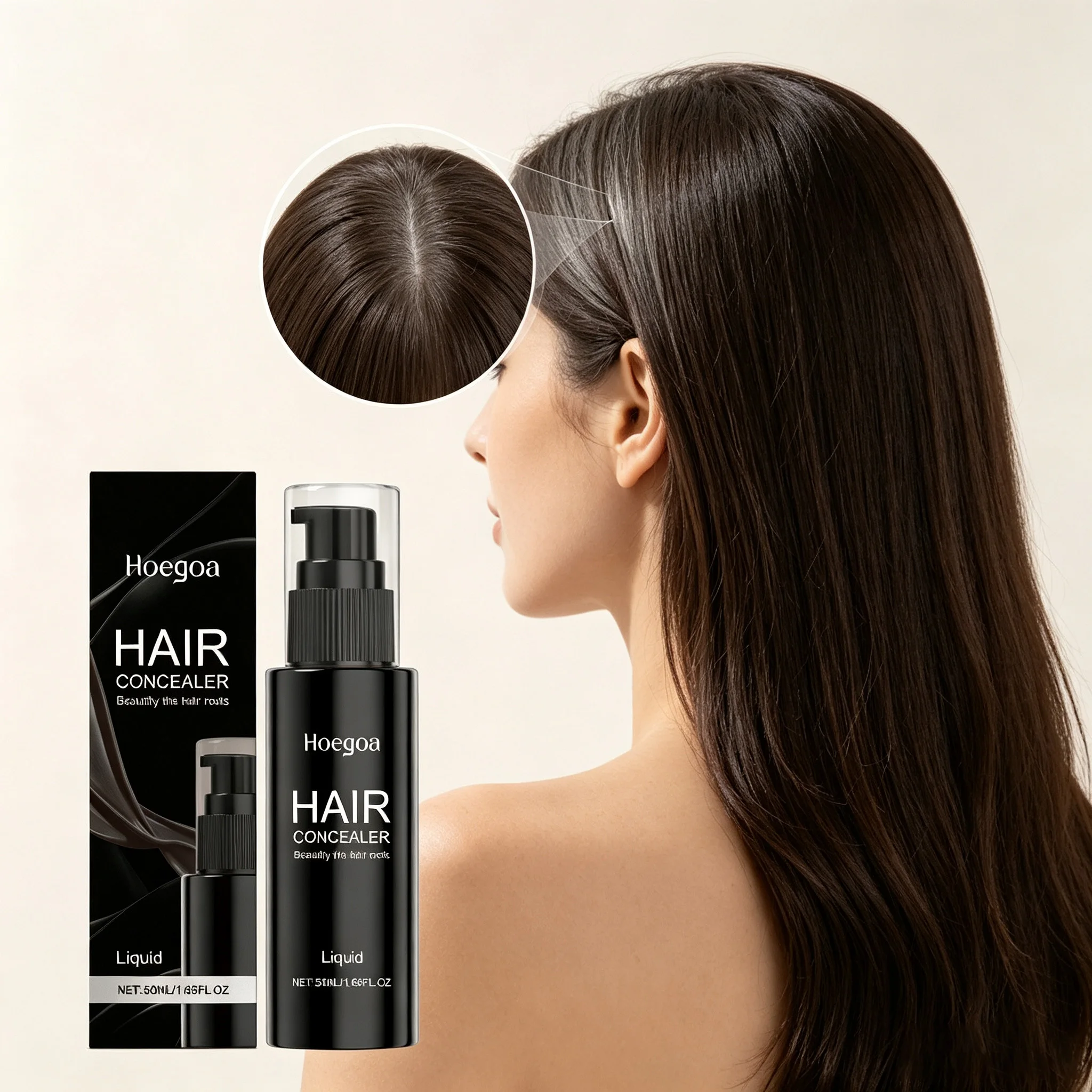 Hair Concealer Cover Hairline Shadow Waterproof Temporary Cover up Gray White Hair Forehead Decorate Hair Seams Naturally Fuller
