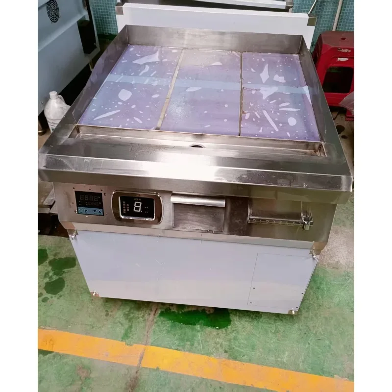 12Kw freestanding induction iron grill with digital temperature control Commercial flat grill Electric flat grill