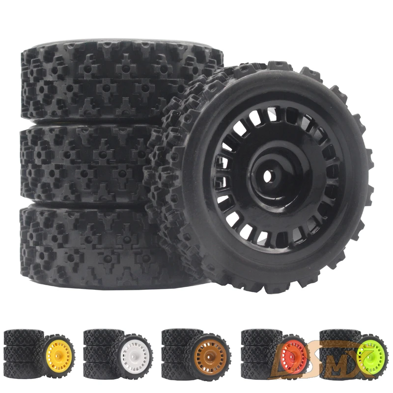 RC Model car 1/10 flat running road racing tire TT01 strong grip and wear-resistant 70MM nylon hub