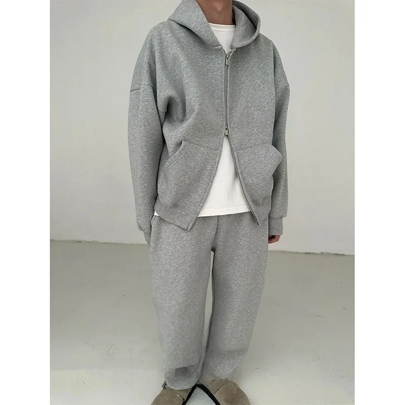 

Heavyweight American Retro Oversize Hoodie Cardigan Lazy Sle Loose Jaet Youth Casual Spring Autumn Color Zipper Clo...