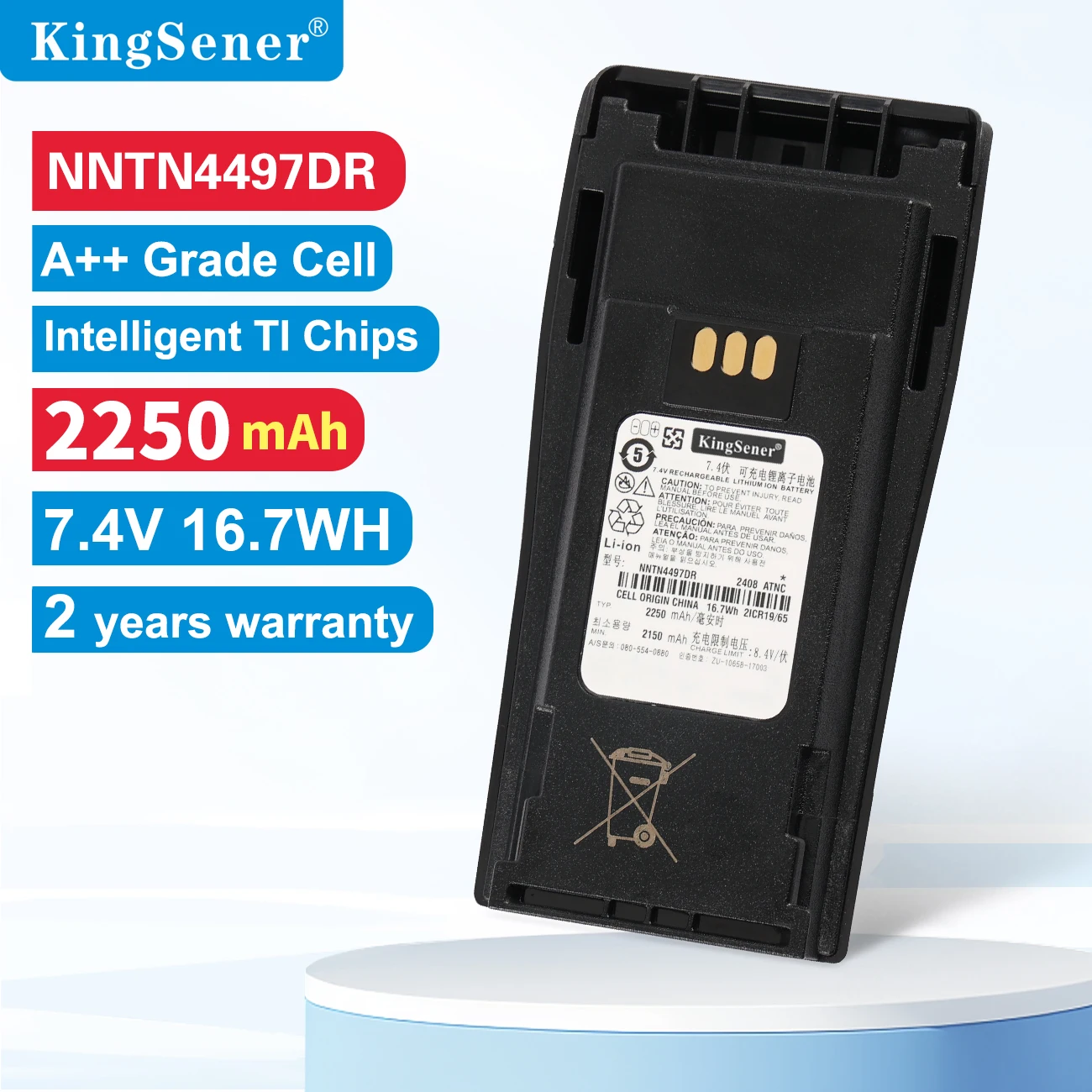 

NNTN4497CR NNTN4497DR NNTN4496 Type-C Rechargable Battery walkie Battery DEP450 CP140 CP040 CP200 CP380 EP450 CP180 GP3688 PR400