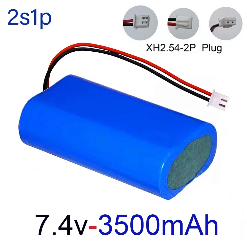 7.4V 3500mAh Rechargeable lithium battery For megaphone speaker Bluetooth Power Bank accessories RC toys parts 2S 18650 battery