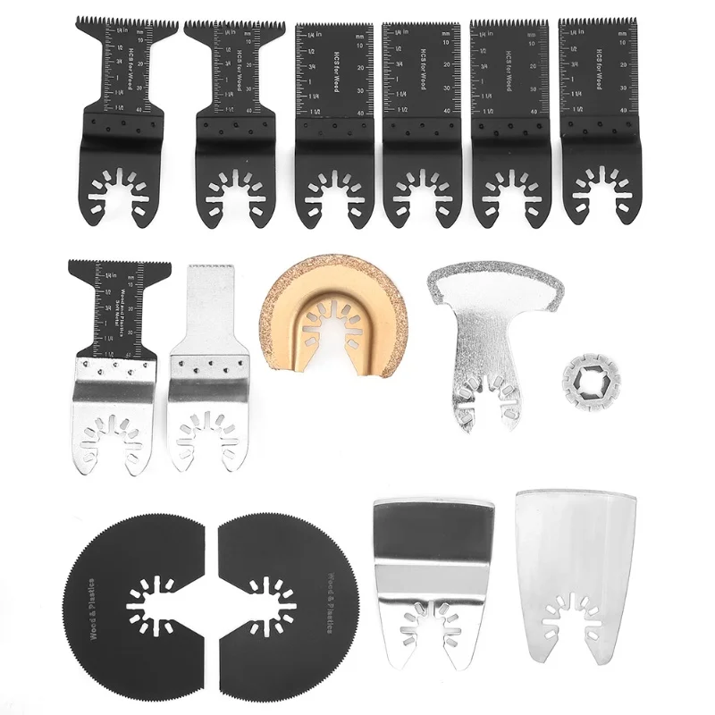 

15pcs Universal Oscillating Saw Blades Multifunctional High Carbon Steel Cutting Tool