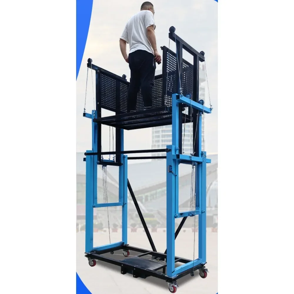 Mobile electric scaffolding lifting platform hoist automatic remote control