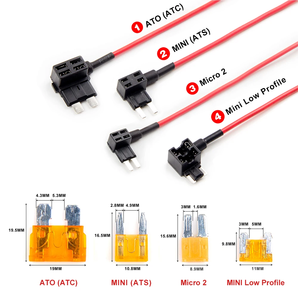 VIOFO TYPE-C HK4 Hardwire набор с 8 шт. полный набор предохранителей для A119MINI2/A229PLUS/A229PRO/A139/A139PRO/T130/WM1