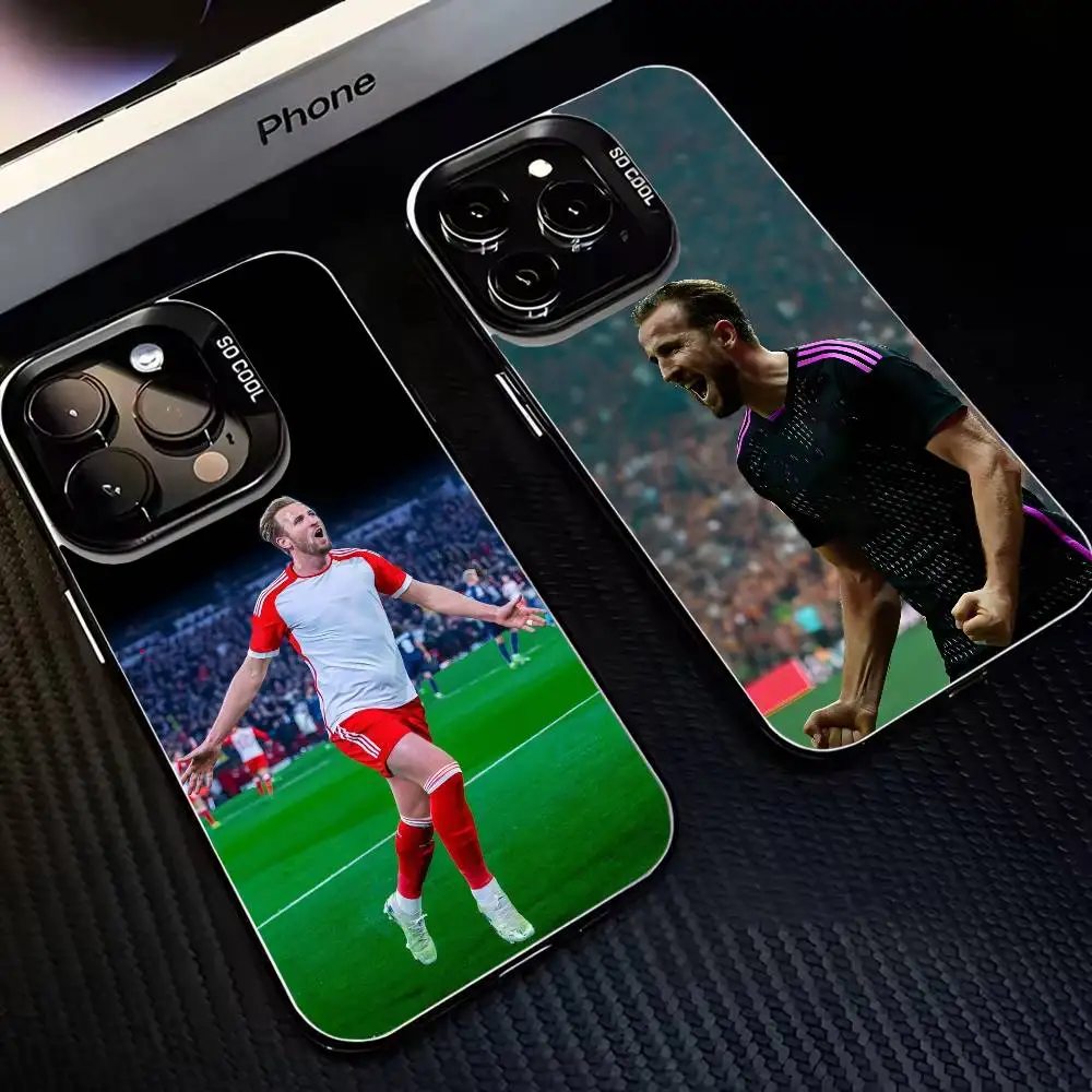 

football Harry Kane Phone Case For iPhone 16,15,14,13,12,11,Mini,Pro,MAX Black Matte Shockproof Cover